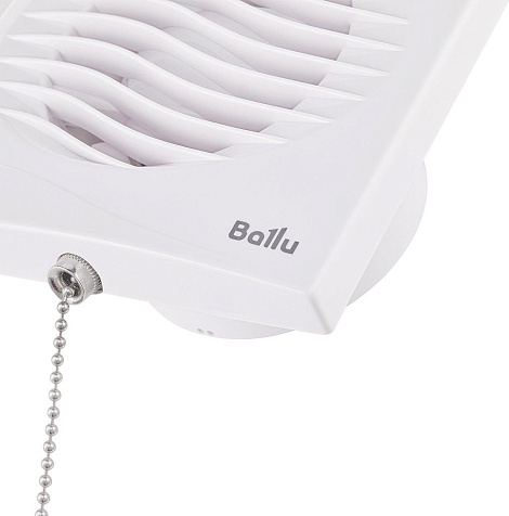 Вентилятор Ballu BAF-AR 100 VP вытяжной, мембранный обратный калапан, тяговый выключатель купить в СОМ