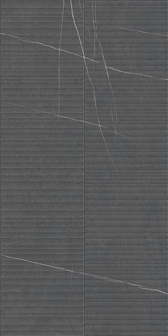 Керамогранит Global Tile Nylo  Черный линии, 1200х600х9 мм, 2 шт. - 1.44 кв. м. GT1206014965MR купить в СОМ