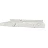 Столешница Watersense Eva W00284 100 х50 см, белый мрамор купить в СОМ