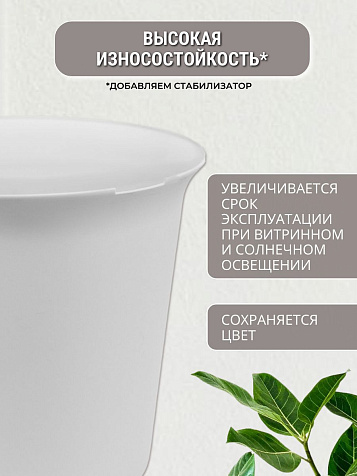 Кашпо СадКо светло серое 50л купить в СОМ