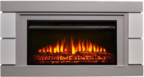 Камин электрический RealFlame Premier 36 с порталом Дэнвер 36, ЛДСП, белый, серый купить в СОМ