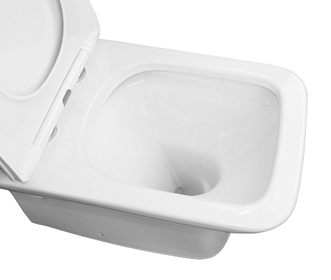 Унитаз-компакт Azario Fresco AZ-8302, безободковый, сиденье микролифт купить в СОМ