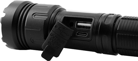 Фонарь ручной Camelion E14102 акк.18650+запасн, 10W, 800lm, до 500м, 7500K, 7реж. USB-Type-C магнит купить в СОМ