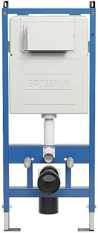 Инсталляция Grossman 900.K31.01.000, унитаз GR-4455SQ, кнопка 700.K31.01.100.100 хром купить в СОМ