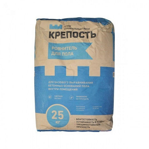 Ровнитель для пола Крепость БСС, 25 кг купить в СОМ