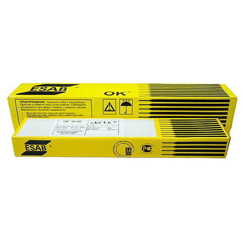 Электроды ESAB ОК 46.00, 4мм, 6.6кг, для углеродистых сталей купить в СОМ