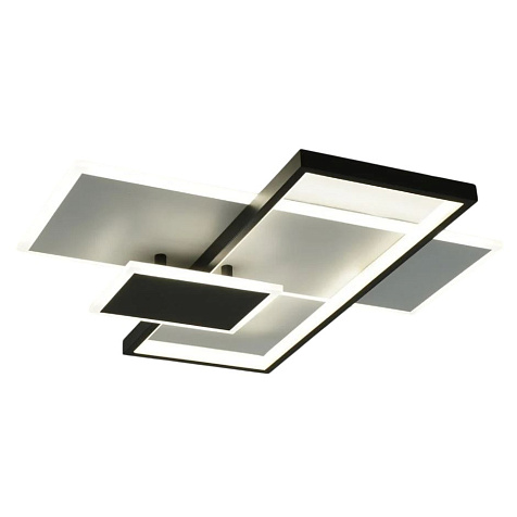 Люстра светодиодная Estares LAMPARAS 90W, 9000lm, 2K-4K-6K, 500x500x70, белый/черный, ПДУ купить в СОМ