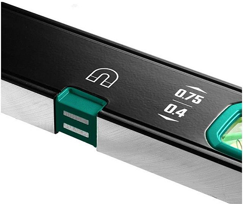 Уровень KRAFTOOL, магнитный, фрезерованный, 3 глазка, 1000 мм купить в СОМ