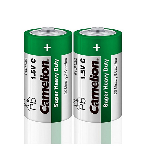 Элемент питания Camelion HEAVY DUTY Green R14/343 BL2 купить в СОМ