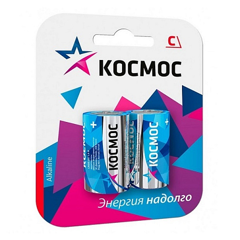 Элемент питания алкалиновый КОСМОС, LR14  BL2 купить в СОМ