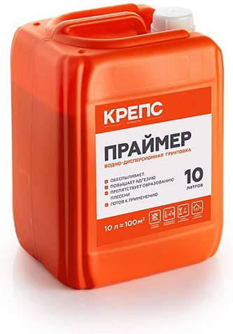 Грунтовка Крепс Праймер, полимерная, 10 л купить в СОМ