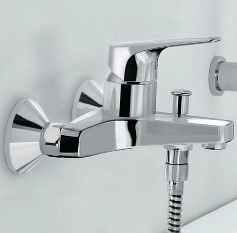 Смеситель для ванны Grohe BauFlow 2360100, латунь, короткий излив купить в СОМ