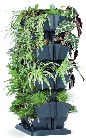 Вертикальный сад Cascade Garden чёрный купить в СОМ