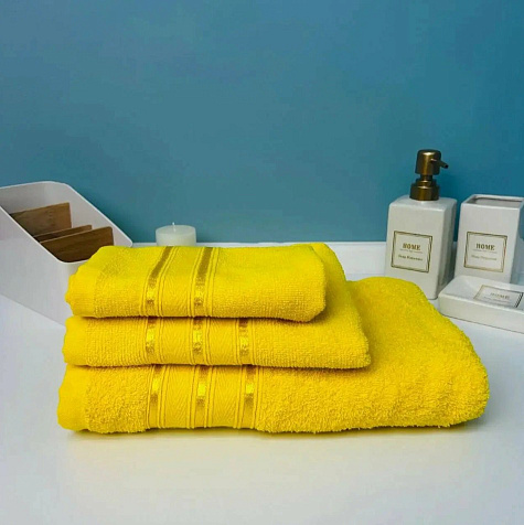 Полотенце Comfort 70х120см махровое канареечное 300гр/м2 купить в СОМ