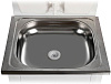 Умывальник ТермМикс 17л с ЭВН неравеющая мойка, пластиковый бак белый 1500х550х450мм купить в СОМ