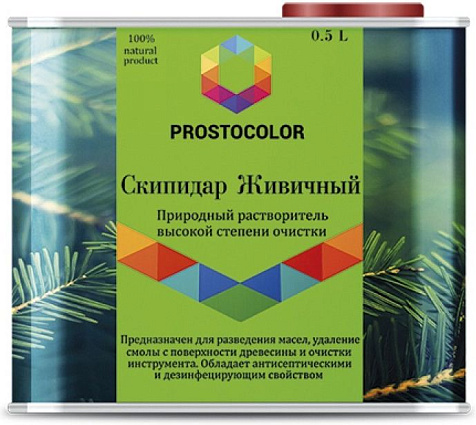Скипидар живичный Prostocolor, 0.5 л купить в СОМ