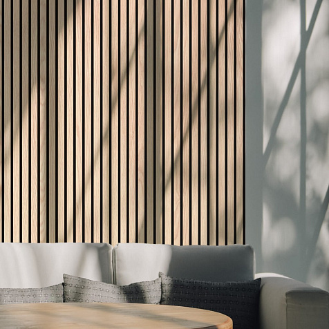 Панель МДФ Акустическая Trend Light Дуб Снежный 2780х600х21мм купить в СОМ