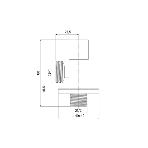 Кран шаровый угловой 1/2 х3/4 Iddis 910B0Z3C4CZ купить в СОМ