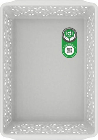 Корзинка универсальная Linden 6,7л серая IdiLand купить в СОМ