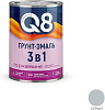 Грунт-эмаль по ржавчине Formula Q8, серая, 0.8 кг купить в СОМ