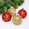 Набор шаров Морозная вуаль 4шт 8см красные/золото купить в СОМ