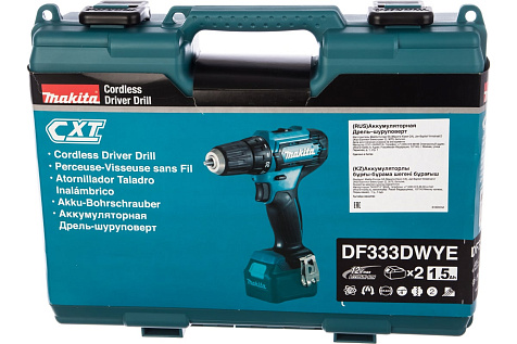 Шуруповерт MAKITA DF333DWYE, 12 В, Li-ion, 1.5 A/ч купить в СОМ