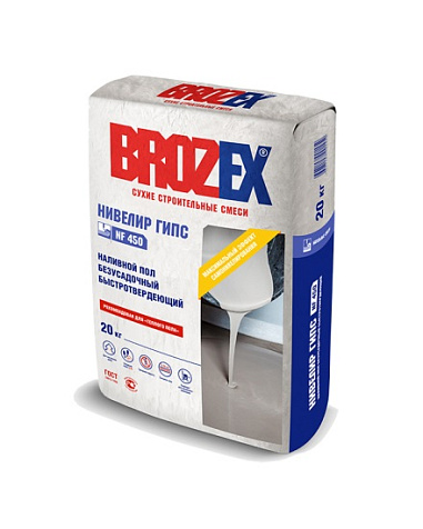 Ровнитель для пола BROZEX NF-450 Нивелир Гипс, 20кг  купить в СОМ