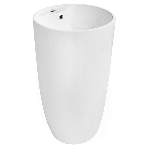 Раковина напольная Azario Tea AZ-M30148, 450 х450 х845 мм, отдельностоящая, белая купить в СОМ