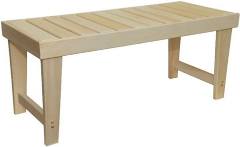 Скамейка без спинки, 1200х400х440 мм, липа купить в СОМ