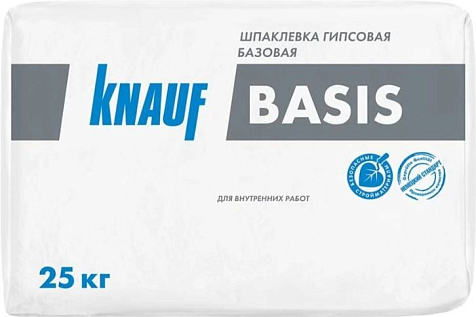 Шпатлевка гипсовая KNAUF BASIS, 25 кг купить в СОМ