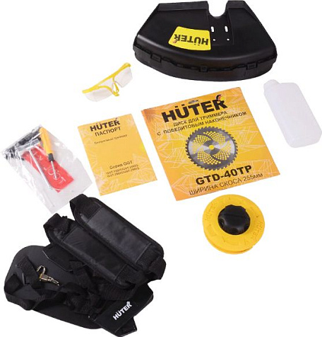 Триммер бензиновый HUTER GGT-2500T, 2500Вт, неразборная штанга, ремень, леска, нож купить в СОМ