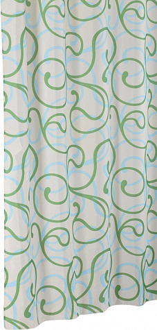 Штора для ванной Iddis 412P20RI11, 200 х200 см, Flower Lace, Green купить в СОМ