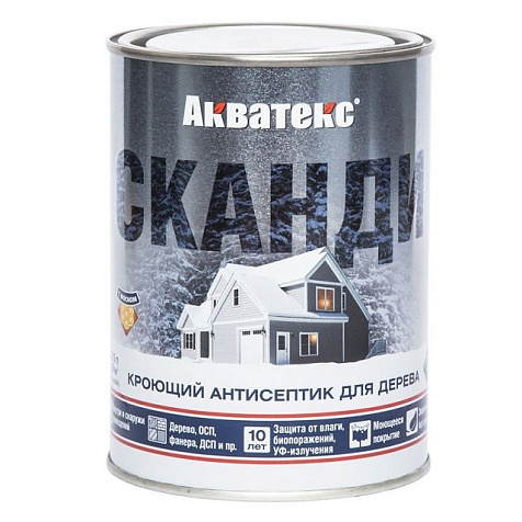 Антисептик кроющий Акватекс Сканди, карамель, 0.75 л купить в СОМ