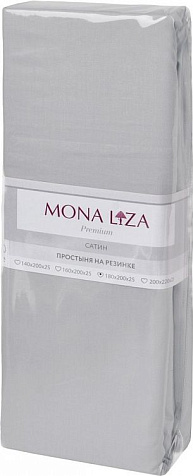 Простыня Mona Liza сатин grey 215x240см купить в СОМ