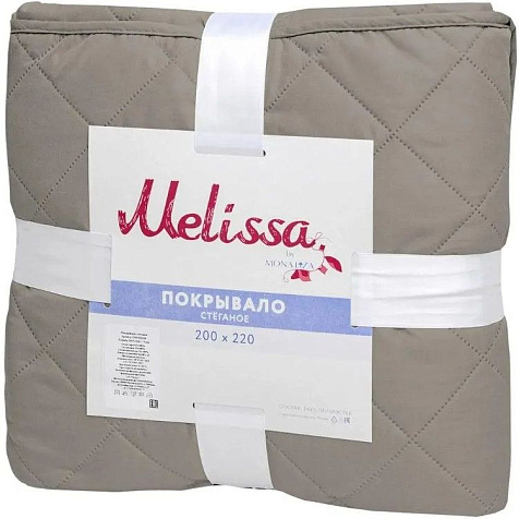 Покрывало Melissa 200x220 стеганное серобеж/белый купить в СОМ