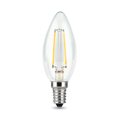 Лампа светодиодная Gauss Filament, свеча, 9Вт, 710Lm, 4100К, Е14 купить в СОМ