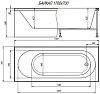 Ванна акриловая Alex Baitler Baikal 1700 х700 мм, каркас, экран купить в СОМ