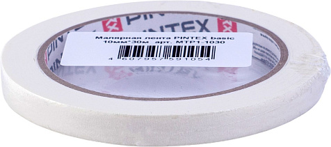Лента малярная Pintex 10 мм х 30 м купить в СОМ