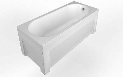 Ванна акриловая Alex Baitler Baikal 1700 х700 мм, каркас, экран купить в СОМ