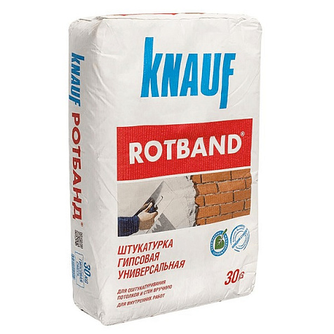 Штукатурка гипсовая Knauf ROTBAND, 30 кг купить в СОМ