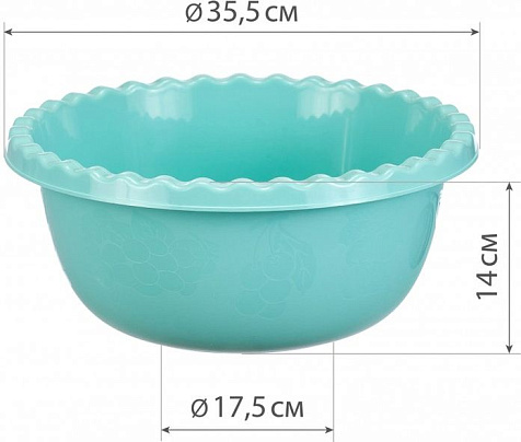Миска 8,0л круглая М1314 купить в СОМ