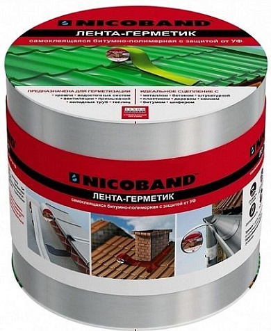 Лента-герметик Nicoband 3х0.1 м, серебристая купить в СОМ