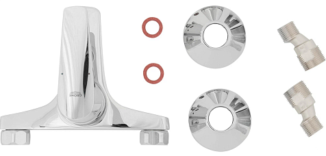 Смеситель для ванны Grohe BauFlow 2360100, латунь, короткий излив купить в СОМ