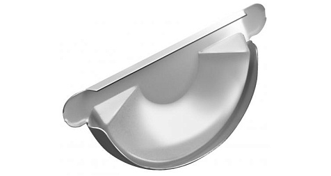 Заглушка желоба Grand system, d 125, белая RAL9003 купить в СОМ