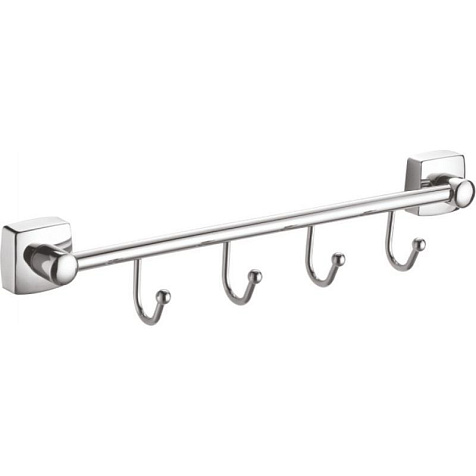Крючок Fixsen Kvadro FX-61305B-4, на планке 4 крючка купить в СОМ
