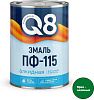 Эмаль ПФ-115 Formula Q8, ярко-зеленая, 0.8 кг купить в СОМ