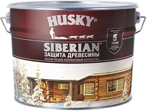Антисептик алкидный Husky Siberian, антик полуматовый, 9 л купить в СОМ