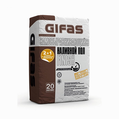 Наливной пол Gifas Finish, 20 кг купить в СОМ