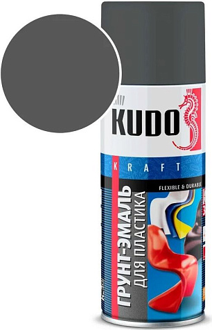 Грунт эмаль аэрозоль Kudo KU-6004 для пластика, RAL6004 графит, 0.52 л купить в СОМ