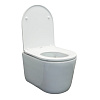 Унитаз подвесной Comforty CF3C789WH, безободковый, торнадо, дюропласт, микролифт купить в СОМ